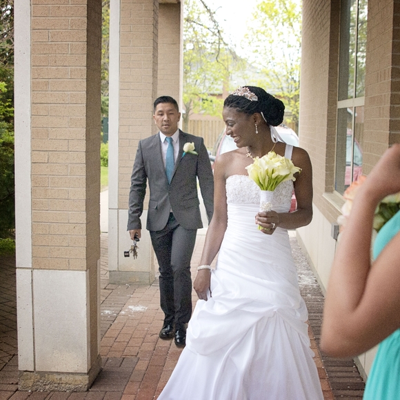 Stunning Princess Wedding Dress w/unique 1 Strap - Picture 6 of 6
